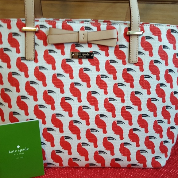 kate spade Handbags - Kate Spade Toucan Bag Canvas Purse